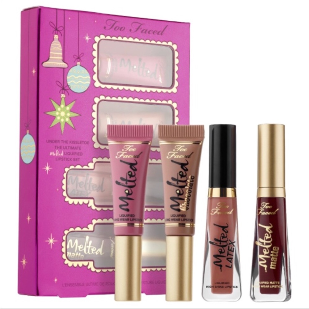 NIB Too Faced Under the Kisseltoe Melted Lip Set